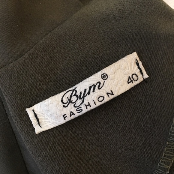 Bym Fashion hi neck embroidered sleeve blouse - Picture 4 of 6